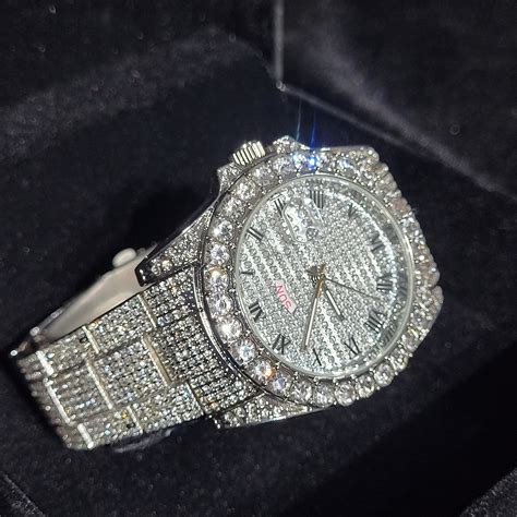 iced out watches fake|iced out watch real.